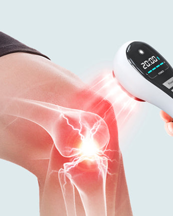 Dispositivo humano/veterinario con láser frío con pantalla LED que apunta directamente a las articulaciones y los músculos para aliviar el dolor Luz infrarroja (3x808nm +14X650nm)