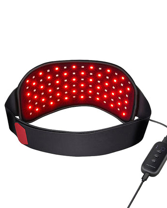 Cinturón de terapia de luz roja, 84 LED, luz infrarroja de pulso para dispositivo de envoltura de cuello y cuerpo