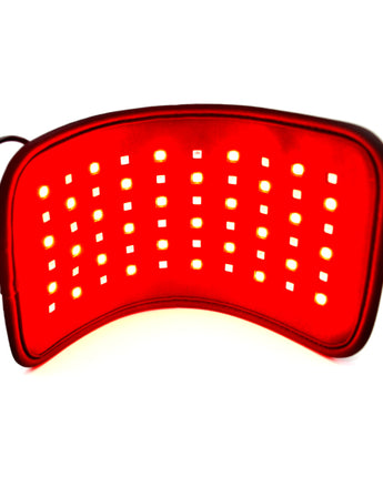 Cinturón de terapia de luz roja para un cuerpo eficaz, 60 luces LED de contorno, dispositivo de luz LED infrarroja, terapia para el dolor de espalda